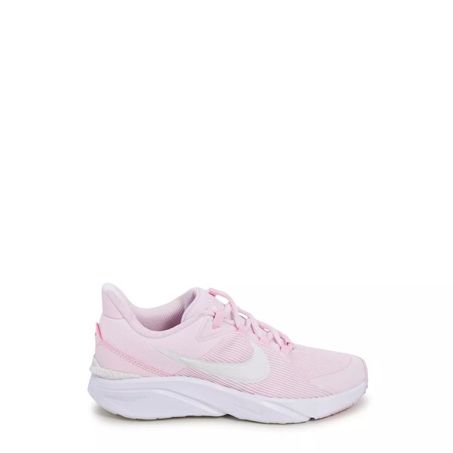 Nike Girls Star Runner 4 Running Shoe in Pink Summit White Size 7 Medium