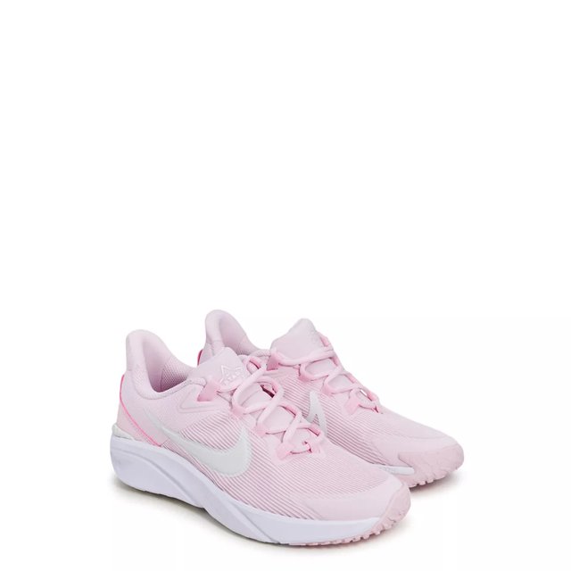 Nike Girls Star Runner 4 Running Shoe in Pink Summit White Size 7 Medium