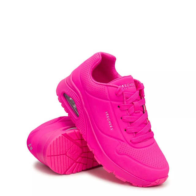 Skechers Youth Girls Uno Gen1 Neon Glow Sneaker The Shoe Company