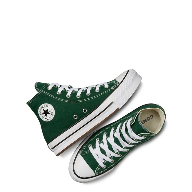 Green converse high tops youth clearance