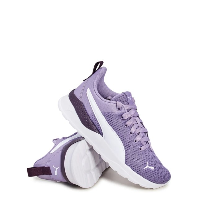 Puma Girls Anzarun Lite Jr Running Shoe in Pale Plum Midnight Plum Size 6 Medium