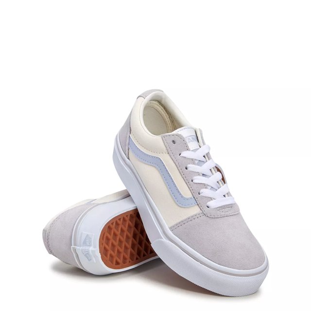 Vans Girls Ward Platform Sneaker in Pop Suede Size 2 Medium