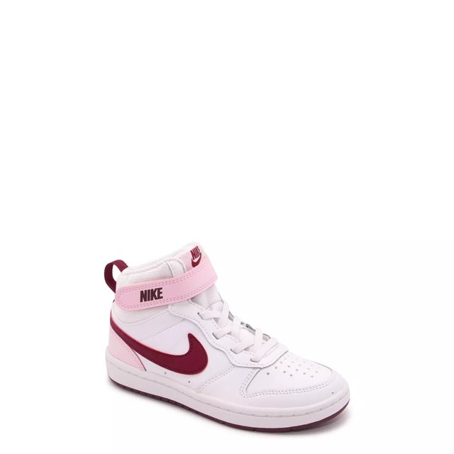 nike court borough mid 2 black and pink