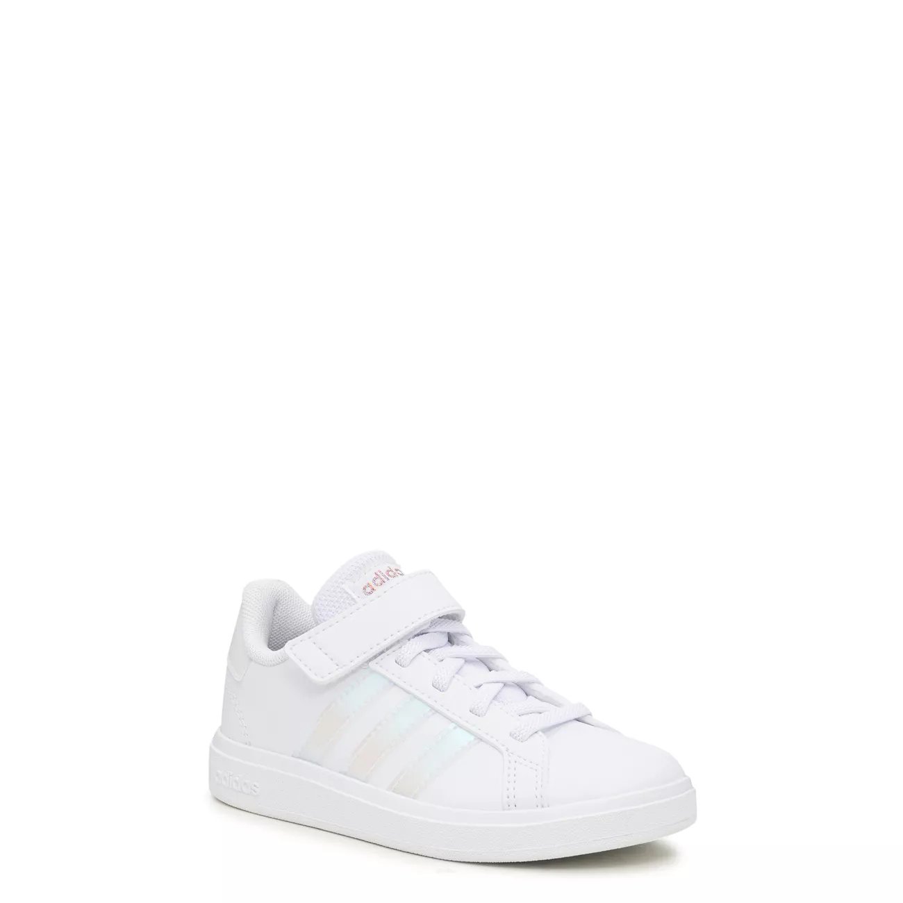 Adidas Kid s Grand Court 2.0 El C White Mono Leather Size 11