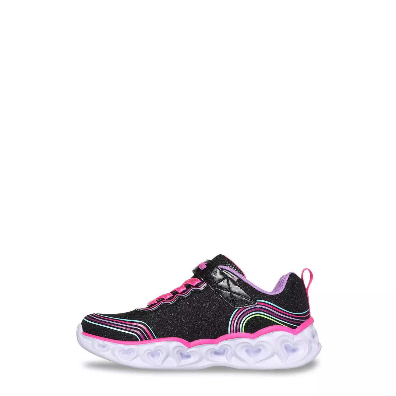 Youth Girls' Heart Lights Retro Hearts Running Shoe