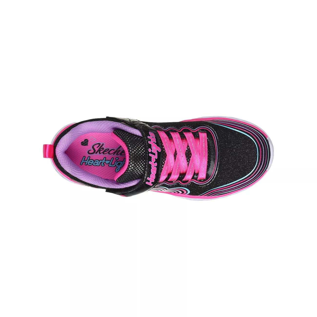 Youth Girls' Heart Lights Retro Hearts Running Shoe