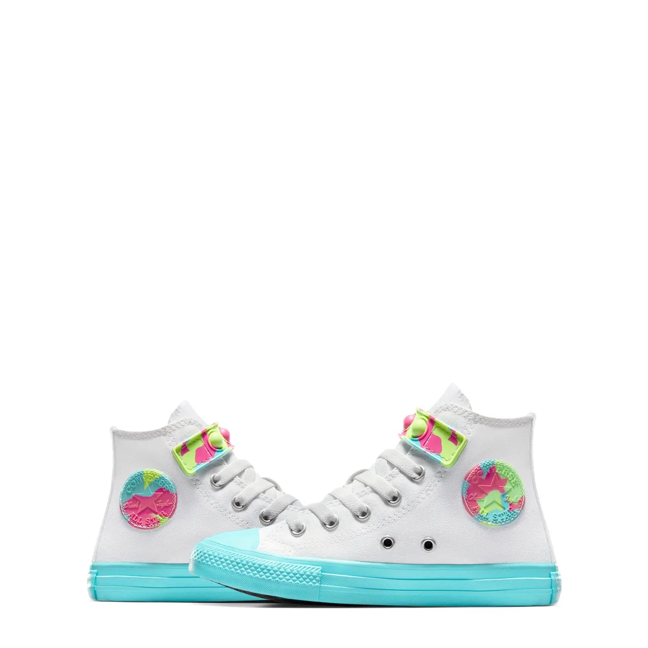 Youth Girls' Chuck Taylor All Star Bubble Strap Easy On Hyper Brights High Top Sneaker