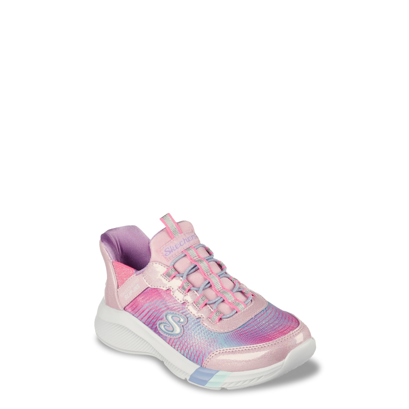 Youth Girls' Hands Free Slip-ins: Dreamy Lites - Colorful Prism Running Shoe