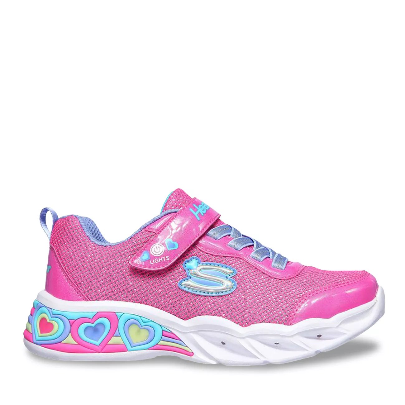 skechers light up hearts