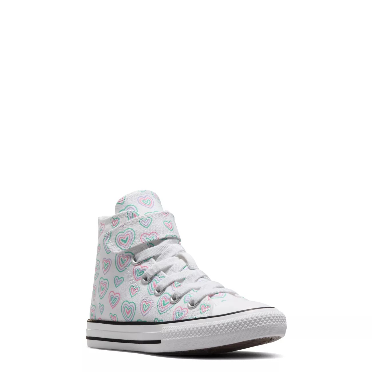 Youth Girls' Chuck Taylor All Star 1V Happy Hearts High Top Sneaker