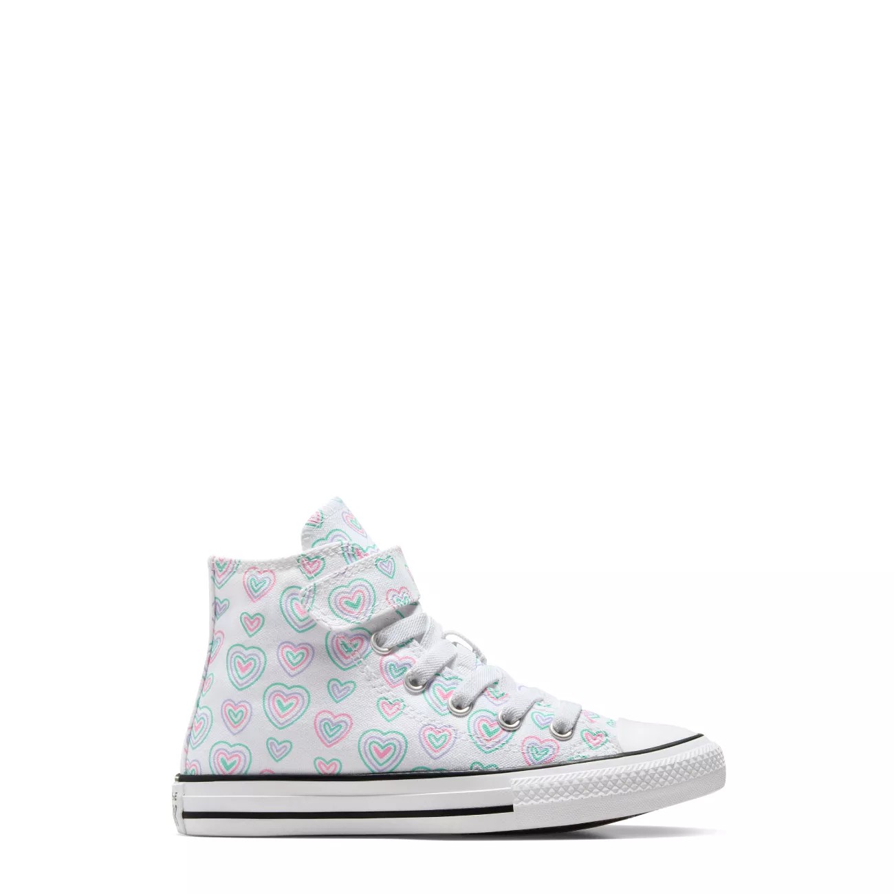 Youth Girls' Chuck Taylor All Star 1V Happy Hearts High Top Sneaker