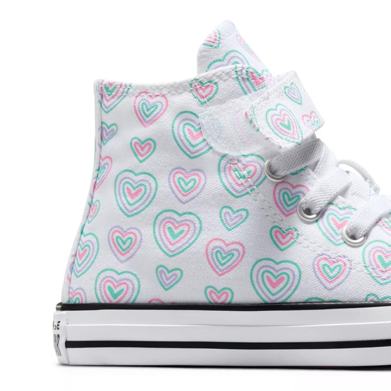 Youth Girls' Chuck Taylor All Star 1V Happy Hearts High Top Sneaker