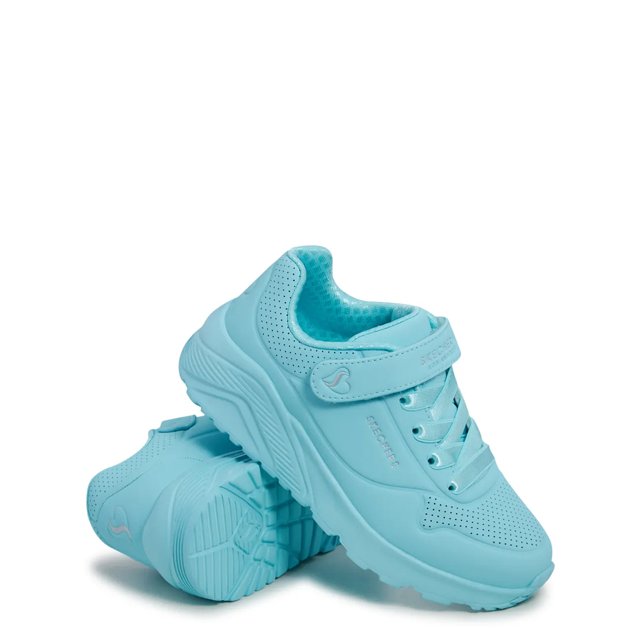 Skechers Girls Uno Lite Slip On Sneaker in Turquoise Size 12 Medium