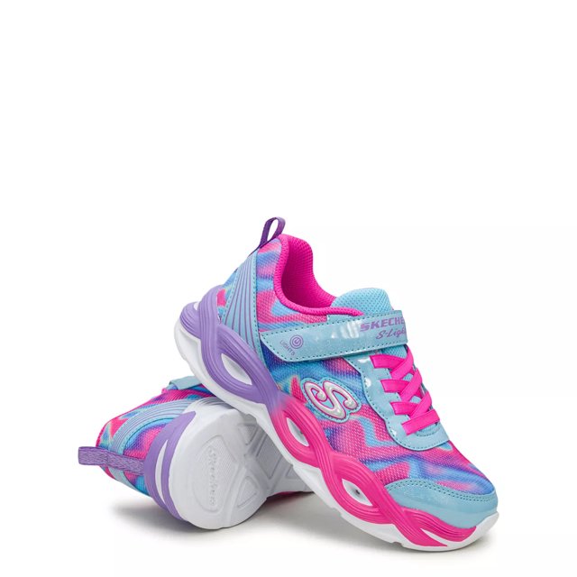 Skechers Youth Girls' Twisty Glow Running Shoe | The Shoe Company