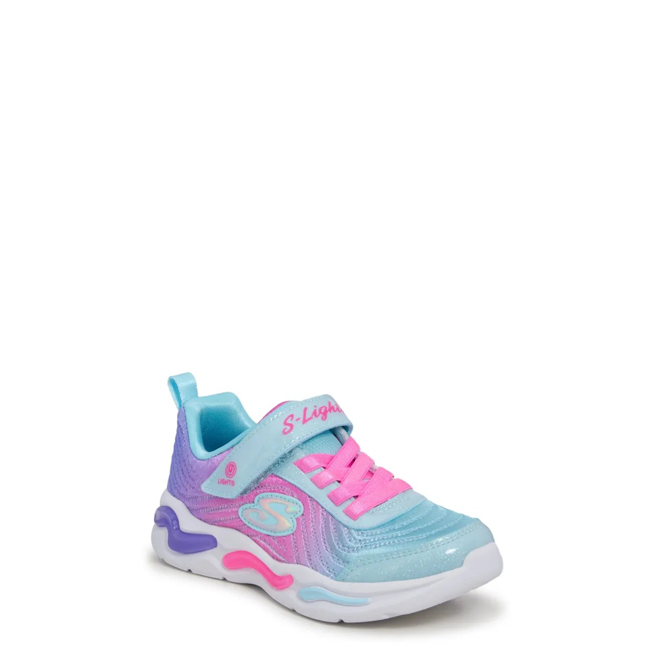 Youth Girls' S-Lights®: Wavy Beams - Ombre Express Sneaker