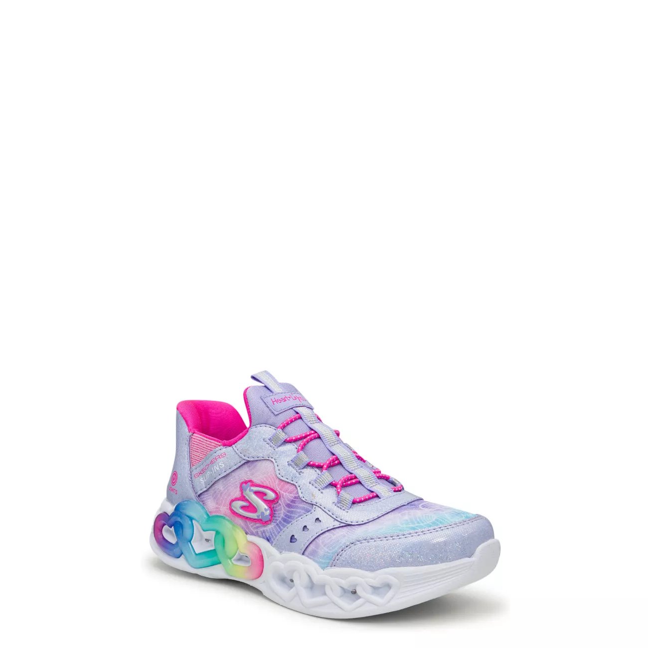 Youth Girls' Hands Free Slip-ins: Infinite Heart Lights Running Shoe