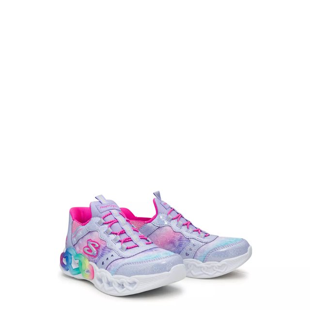 Skechers Girls Infinite Heart Lights Slip Ins Sneaker