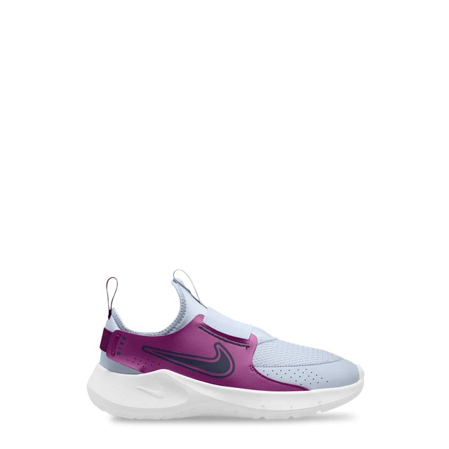 Nike Girls Flex Runner 3 Running Shoe in Football Grey Blue Hot Pink Size 3 Medium