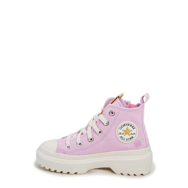 Girls pink high top converse clearance