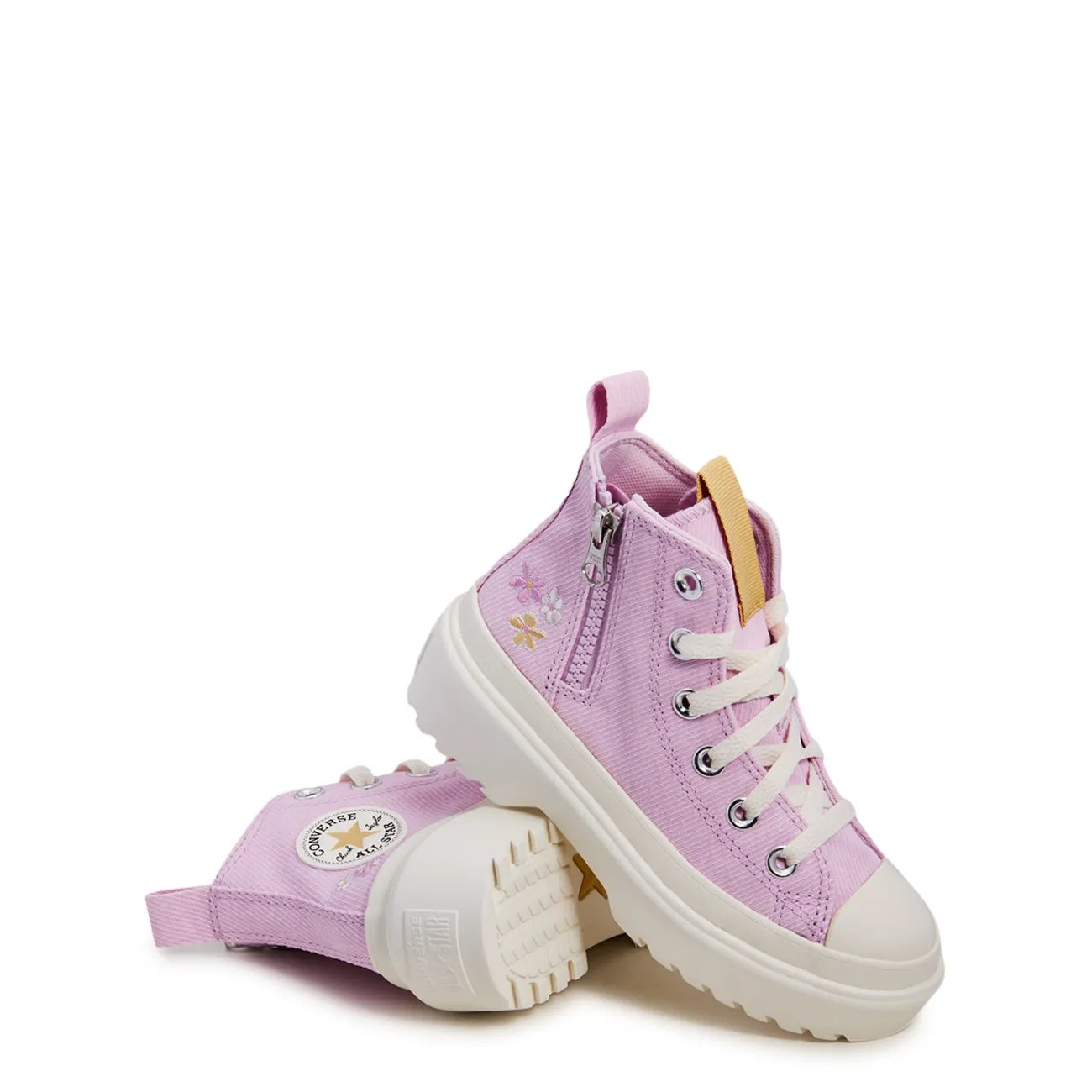 Youth Girls' Chuck Taylor All Star Lugged Lift Platform Flowers High Top Sneaker