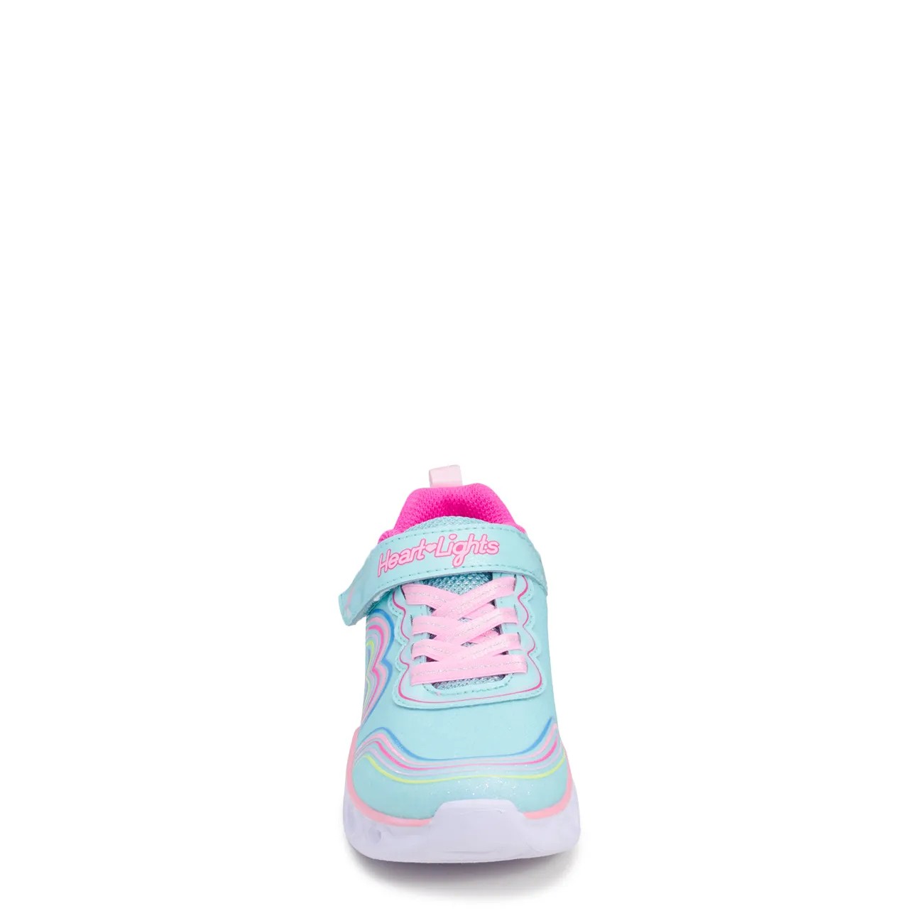 Youth Girls' Heart Lights - Retro Hearts Slip-On Running Shoe