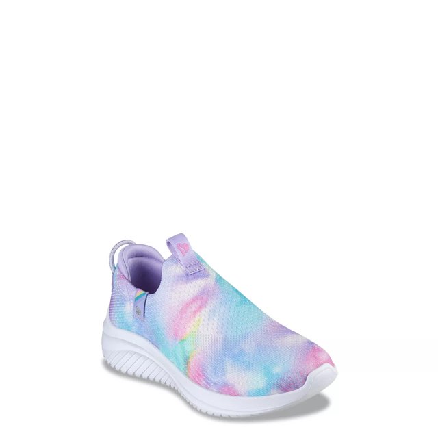 Skechers Girl s Ultra Flex 3.0 Ombre Envy Sneaker in Lavender Size 2.0 Medium Width Machine Washable