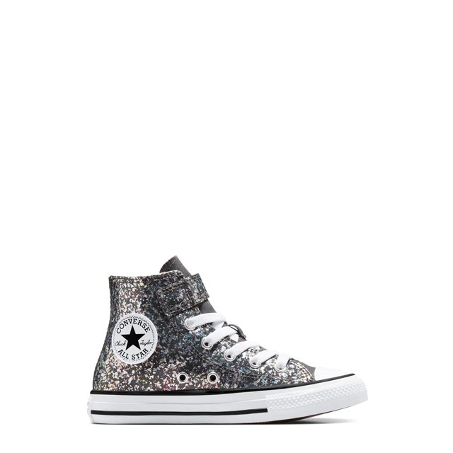 Girls glitter converse high tops 2025