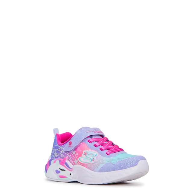 Skechers Youth Girls' S-Lights Unicorn Dreams Running Shoe
