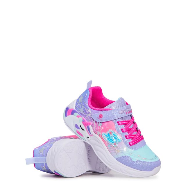 Skechers Youth Girls' S-Lights Unicorn Dreams Running Shoe