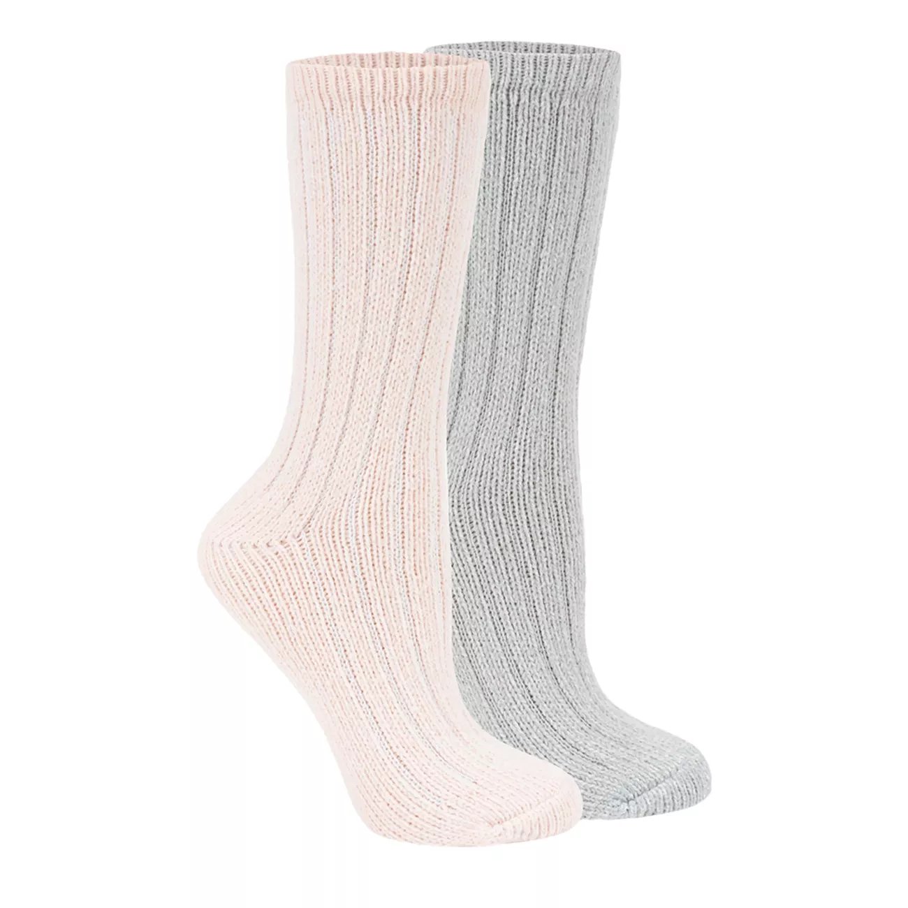 LEMON 2Pack Ribbed Marl Crew Socks The Shoe Company