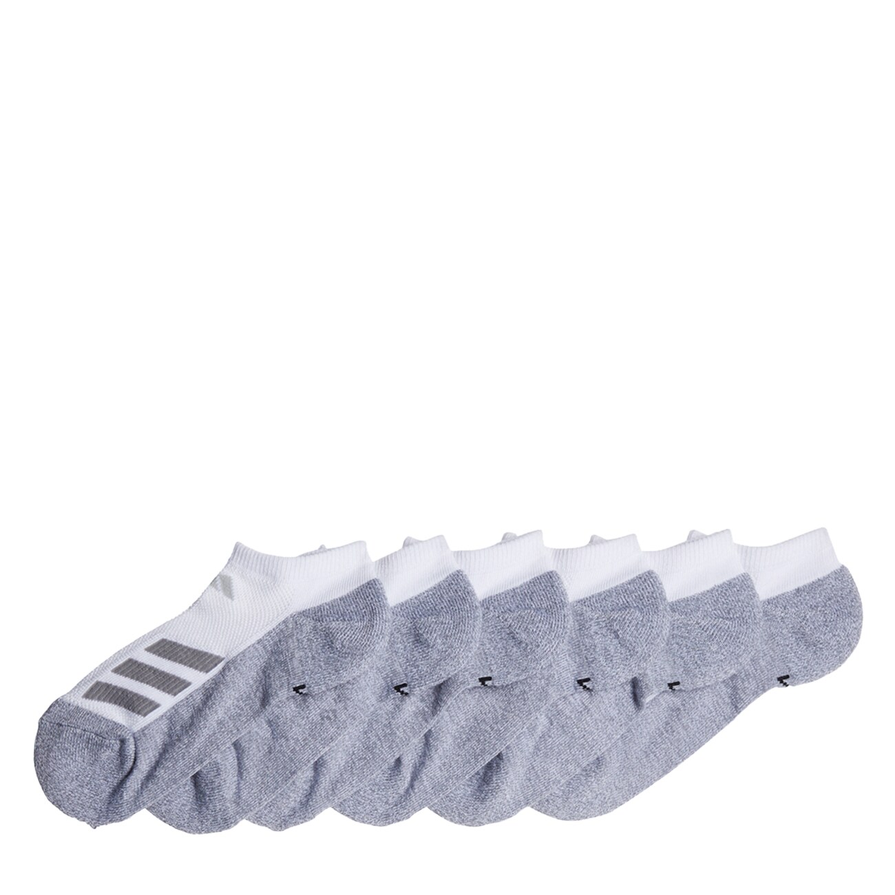Adidas Boys' 6-Pack Cushioned Angle Stripe No-Show Socks | DSW Canada