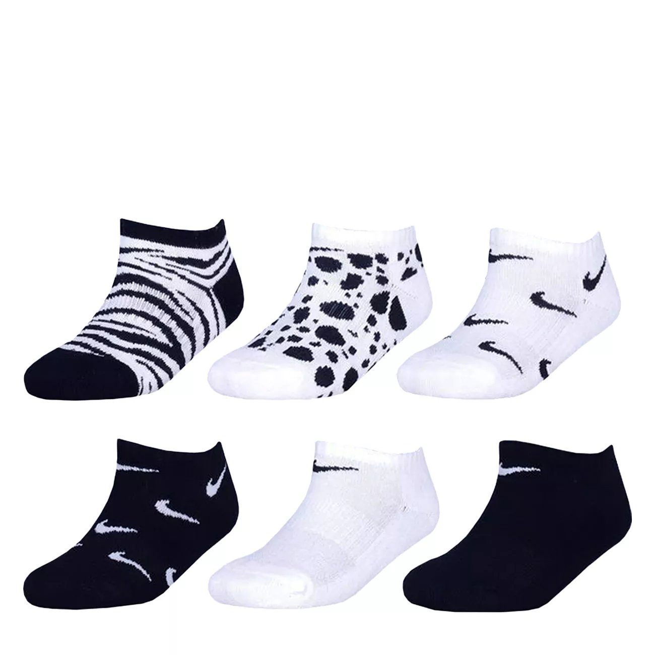 Girls' NHN No Show Socks - 6 Packs