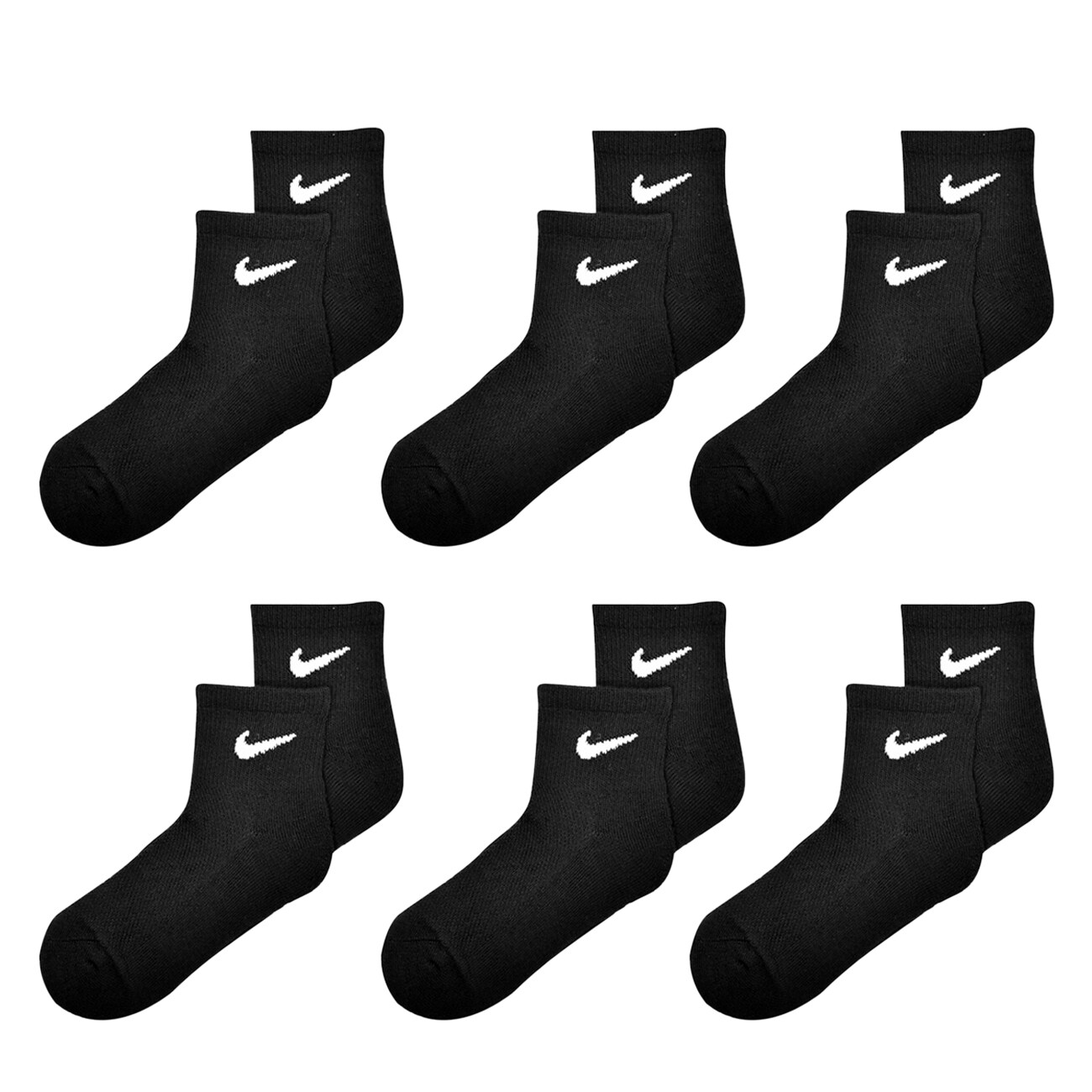 Nike Kids' 6-Pack Ankle Socks | The Shoe Company