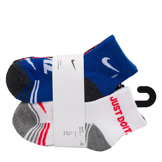 Nike Kids 6 Pack Ankle Socks The Shoe Company
