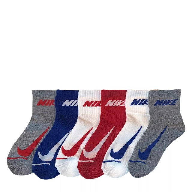 Nike Kid's 6Pack Simple Swoosh Ankle Socks DSW Canada