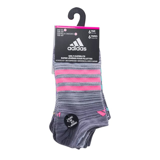 Adidas Girl s Superlite No Show Socks