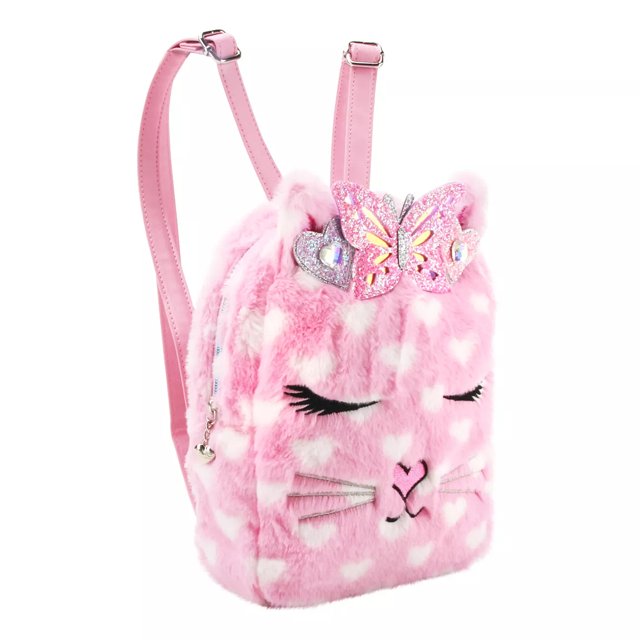 Omg Accessories Kids Bella Plush Mini Backpack in Bubblegum Not Applicable