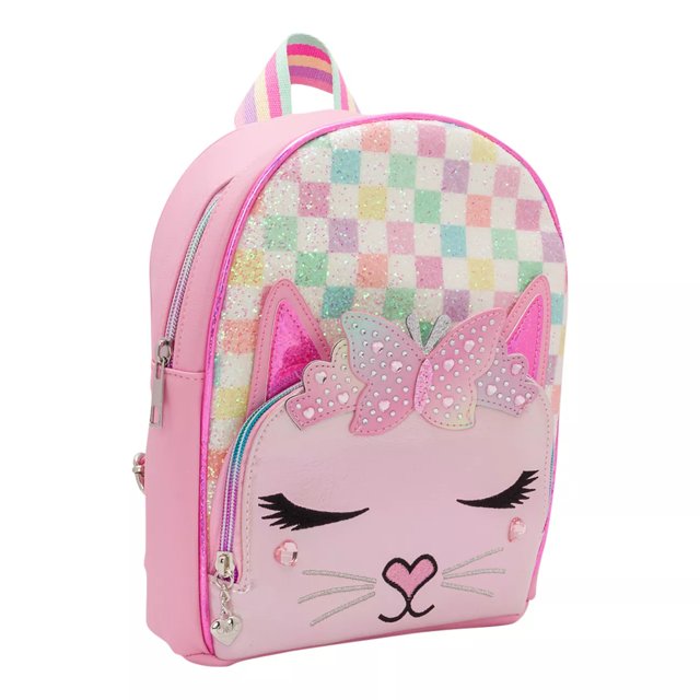 OMG Accessories Kids Bella Kitty Checkerboard Mini Backpack