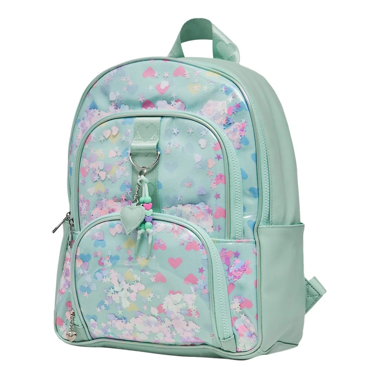 Kids' Heart Print Confetti Large Backpack