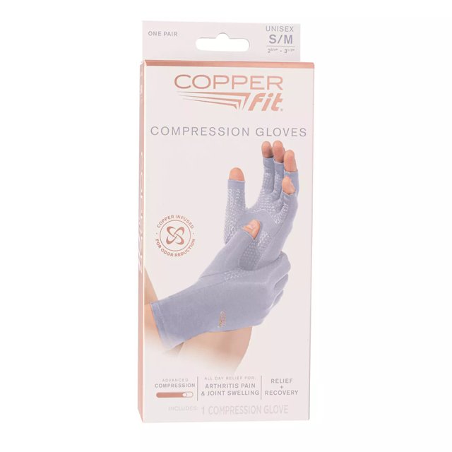 Copper Fit Paltrow Compression Gloves S/M DSW Canada