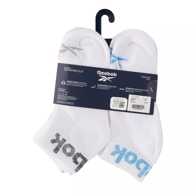 Reebok ladies quarter cut socks hotsell