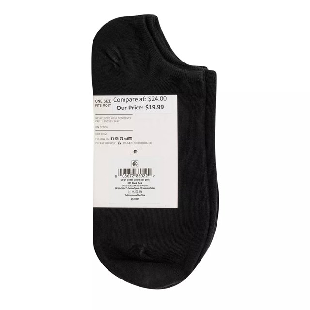 Hue Women s 6 Pack Cotton No Show Sport Socks DSW Canada