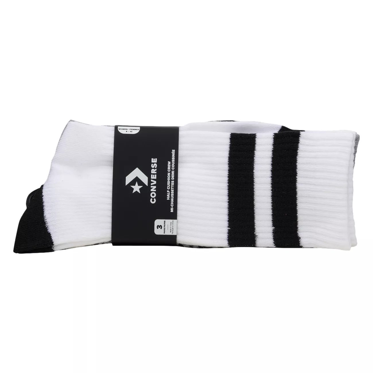 Women's 3-Pack Half Cushion Crew Socks