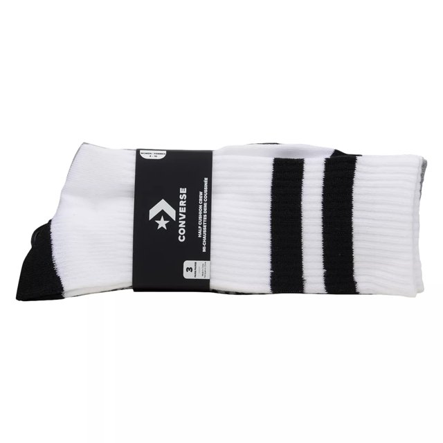 Converse Women s 3 Pack Half Cushion Crew Socks DSW Canada