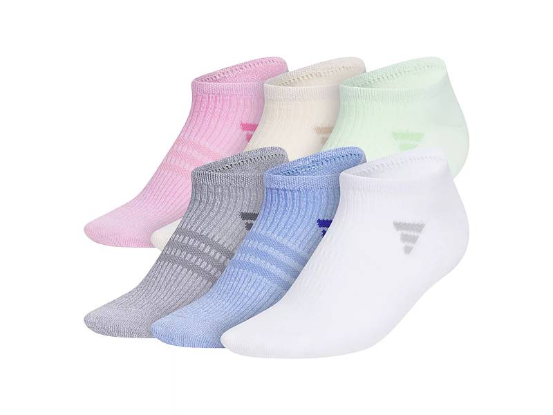 adidas Men s 6 Pack Superlite No Show Socks DSW Canada