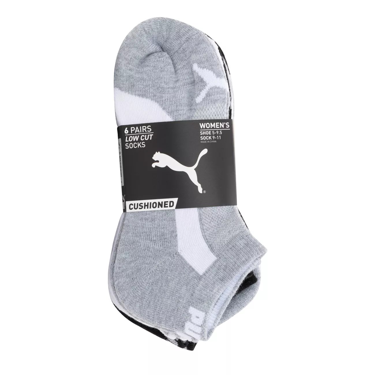 Puma men's 6-pair low cut outlet socks