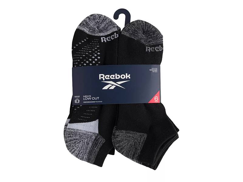 Reebok Men's Pro Series Lightweight No Show Liner Socks, 6-Pack