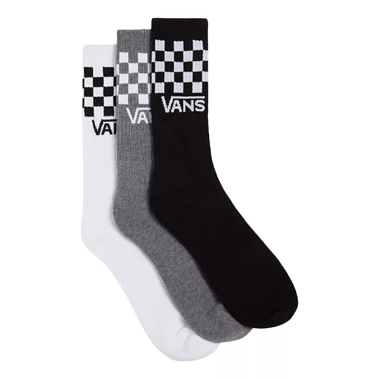 Men's 3 Pack Classic Check Crew Socks