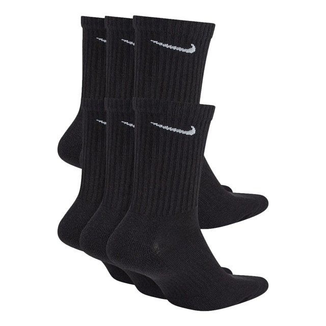 Nike Everyday Cushion Crew 6 pack Black Socks