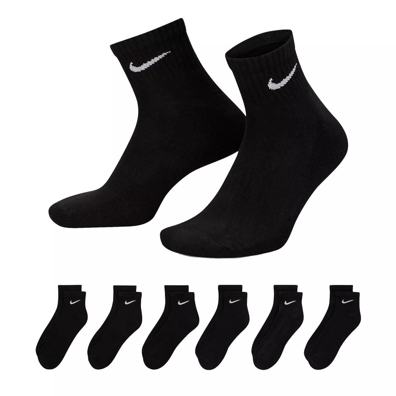 Men's 6-pack Everyday Cushioned Training Ankle Socks